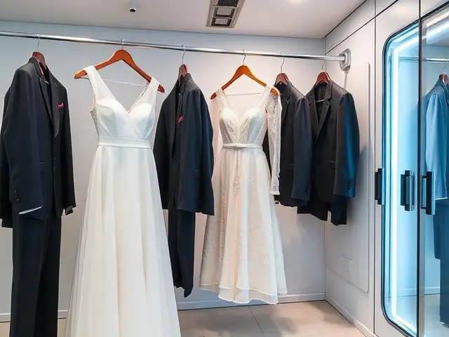 Rochie de seară pregătită pentru curățare